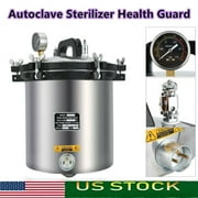 TOP.E New 18 Liter Steam Autoclave Sterilizer Lab Stainless Steel Pressure Sterilizer