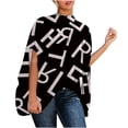 thumbnail image 2 of Summer Saving Wycnly Womens Tops Dressy Casual Fashion Batwing Sleeve Loose Fit Lightweight Comfy Pullover Shirts Summer Elbow-Length Crewneck Tops Solid Blouse Black m, 2 of 7