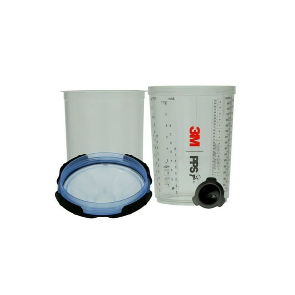 3M PPS Series 2.0 Spray Cup System Kit, 26325, Large (28 fl oz, 850 mL), 125 Micron Filter, 1 kit per case