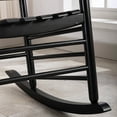 thumbnail image 5 of BplusZ Indoor Wooden Rocking Chair Patio Rocker, Black, 5 of 7