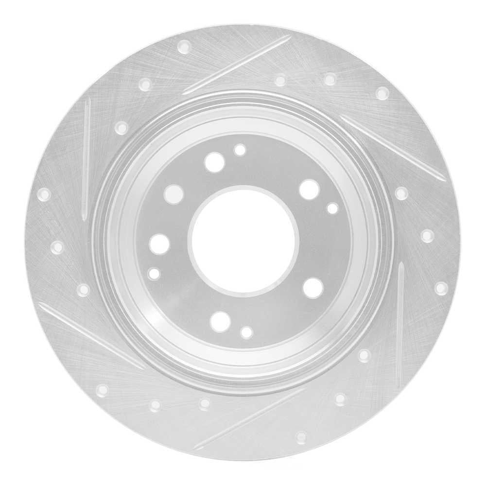 Dynamic Friction Company 631-59041R DFC Brake Rotor - Drilled And Slotted - Silver