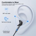 thumbnail image 2 of Type C Headphones Wired, FiveBox USB C in-Ear Wired Earbuds Type C Earphones with Microphone & Remote Control, Bass Stereo Noise Cancelling Headphone Compatible for iPhone, Samsung, Pixel, Black, 2 of 6