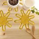 thumbnail image 4 of mfyjkho Manteles individuales de algodón con diseño de girasol | Decoración de mesa hecha a mano y resistente al calor | Almohadillas aislantes para cocina y comedor, 4 of 6