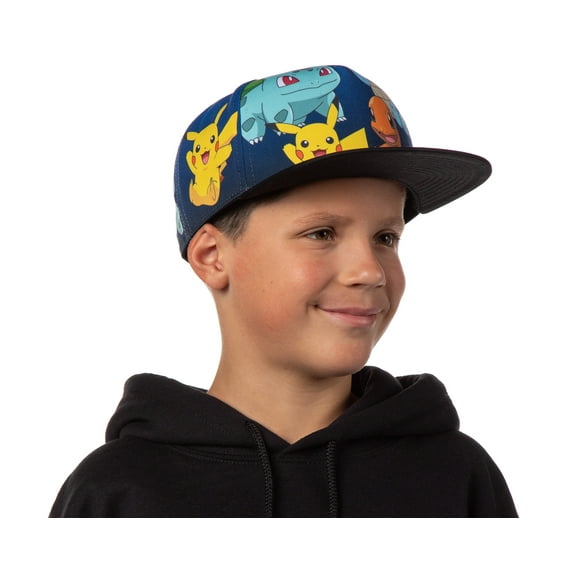 Pokemon Youth Group Gradient Sublimation Snapback Flatbill Hat