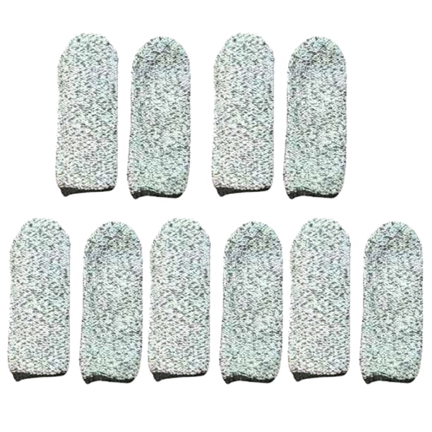 Cubierta de seguridad de los dedos de 10 piezas protectores protector contra la manga de la manga de los dedos de los dedos.
