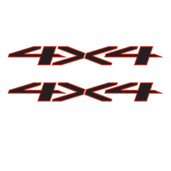 Chevy Silverado 4X4 Redline Bedside Decals 2019-2026 Set of 2 GM Licensed