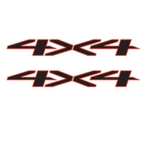 Chevy Silverado Black/Red TRAIL BOSS Bedside Decals 2019-2026 Set of 2 ...