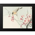 thumbnail image 2 of Koson, Ohara 14x12 Black Modern Framed Museum Art Print Titled - Songbird on blossom branch, 2 of 5