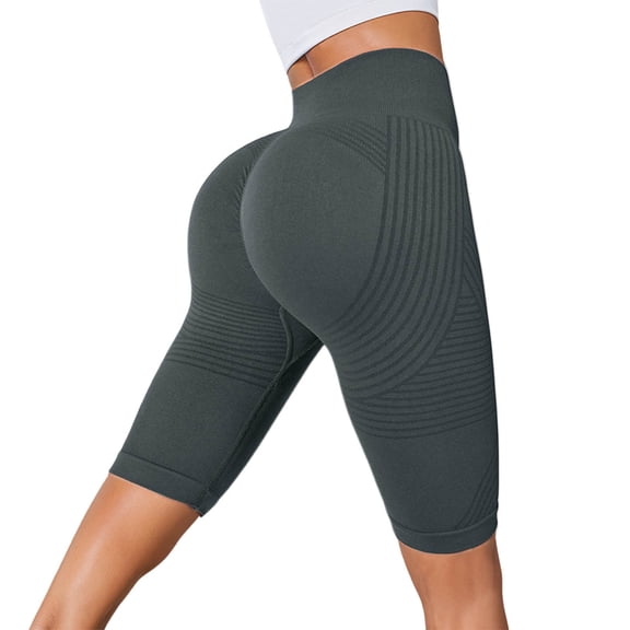 Kcolen 3D Leggings Cellulite Compression Shorts for Women Tummy Control High Waist Shapewear Shorts Gym Workout Yoga Pants