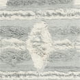 thumbnail image 6 of SAFAVIEH Kenya Charla Braided Abstract Fringe Area Rug, Grey/Ivory, 9' x 12', 6 of 7