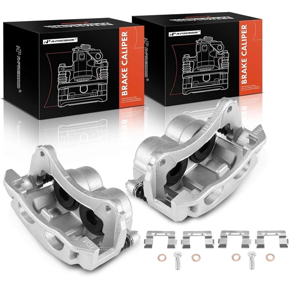 A-Premium Disc Brake Caliper Assembly with Bracket Compatible with Ford Explorer Sport 2003 Ford Explorer Sport Trac 2003-2005 Front Driver and Passenger Side 2-PC Set