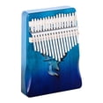 thumbnail image 1 of Blue Wooden Kalimba Thumb Piano 17 Key Finger Instrument Solid Mahogany Construction For Beginners Music Therapy Portable Musical Gift 7.2 Inch, 1 of 5