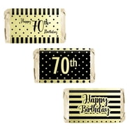 100ct 50th Birthday Party Favors Mini Wrappers for Hershey's Miniatures ...