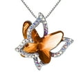 thumbnail image 1 of HOARBOEG Collier Papillon en Cristal pour Dames Pendentif Multicolore, 1 of 2