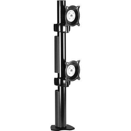 UPC: 0841872117317 | Chief Mounts KTC230B Dual Monitor Vertical Desk Clamp Mount – Black