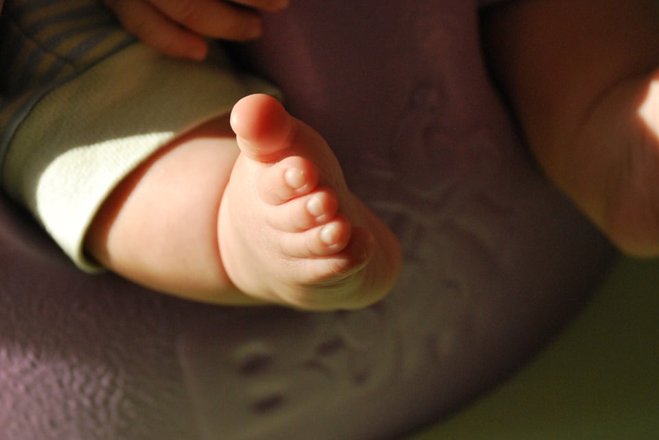 cute baby foot