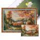 thumbnail image 1 of Hilo Algodón Bordado Punto Cruz Otoño Impreso 14CT 46x29cm, 1 of 9