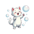thumbnail image 5 of Cartoon Cat Stickers, Waterproof Animal Sticker for Water Bottle Laptop Phone Cases Planner Skateboard Luggage Helmet Party Favor Decor, Ideal for Adults Teens Teacher Rewards, 5 of 9