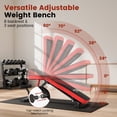 thumbnail image 5 of FLYBIRD Collapsible Exercise Folding Adjustable Weight Bench, Strength Training Workout Bench up to 6.2' , 880lbs Weight Capacity, 5 of 7