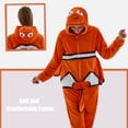thumbnail image 2 of JUOLOET Unisex Adult Onesie Pajamas Clown Fish Animal One Piece Snug Fit Sleepwear Homewear（Clown Fish,Small）, 2 of 6