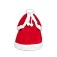 thumbnail image 3 of Fiudx Funda para Botella de Vino Navideña, Diseño de Vestido Festivo, Falda Roja Festiva, Perfecta para Botellas de Vino y Licor, Decoraciones para Fiestas, Celebraciones de Navidad o Año Nuevo, Tama, 3 of 7
