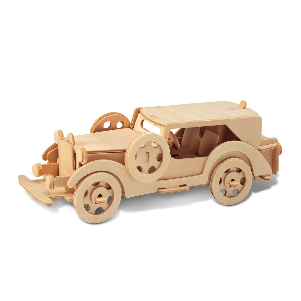 Puzzled 3D Puzzle V8 Model Classic Car Wood Craft Construction Model