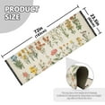 thumbnail image 5 of Yayeee Runner Rug for Bedroom 2'x6' Machine Washable Hallway Non Slip Mat, Beige Wildflowers, 5 of 8