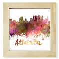 thumbnail image 1 of Atlanta America City Watercolor Square Picture Frame Wall Tabletop Display, 1 of 3