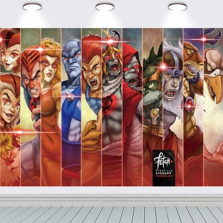 ThunderCats Party Supplies Backdrop Banner Poster Birthday Decorations Background for Photography Taspestry