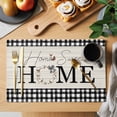 thumbnail image 2 of HOME Placemats Set of 4, Farmhouse Cotton Butterfly Non-Slip Place Mats Washable Table Mats for Kitchen Dining Table Decorations Indoor/Outdoor, 2 of 9