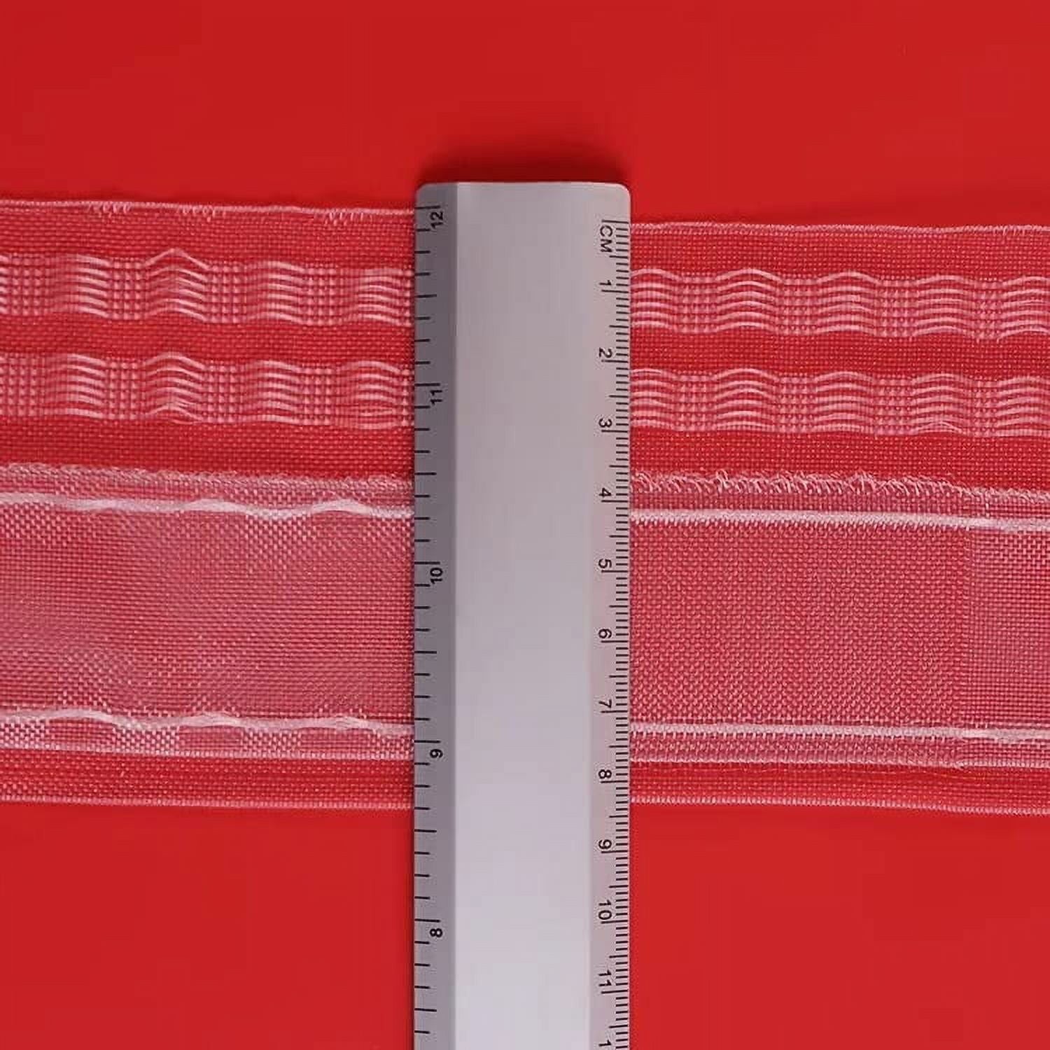 Ikiriska Add Ripplefold Tape to Our Custom Curtains, Tape Will be Attached to The Curtains (100")