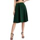 thumbnail image 2 of Falda midi plisada de cintura alta para mujer con bolsillos Verde oscuro CH Verde oscuro CH Xishao ropa, 2 of 2