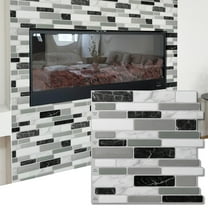 Art3dwallpanel 12"x12" Peel and Stick Backsplash Tiles,10-Sheet Self-Adhesive Wall Tile Stickers for Kitched,Bathroom,Countertop,Rentals