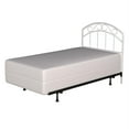 thumbnail image 6 of Hillsdale Jolie Arched Scroll Metal Twin Headboard in Textured White with Black Bed Frame, 6 of 11