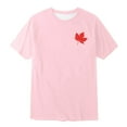 thumbnail image 3 of WhouRiu Big Boys Tshirts Canadian Day Leaf Prints Short Sleeve Tops Kids Summer Sports T Shirt Pink,Sizes 8-9, 3 of 3