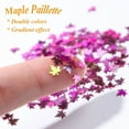 thumbnail image 3 of Chanana Glittering Maple Leaf Nail Sequins - Fall Nail Art Stickers 3D Maple Leaves Nail Glitters Holographic Autumn Glitter Flakes Nail Art Designs Acrylic Nail Decoration DIY Manicure Thanksgiving, 3 of 3