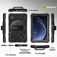 thumbnail image 3 of BRobotix Funda Uso Rudo con Correa y Giro 360 Grados para Samsung Galaxy Tab A9, 3 of 6