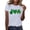 White, variant on Short Sleeve Blouses for Women Dressy Casual,Saint Patrick's Day Shirts Women Funny Shamrock Graphic Print Irish T Shirt Spring Casual Short Sleeve Crew Neck Tee Tops