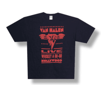 Van Halen Whiskey A Go-Go Men's Black 