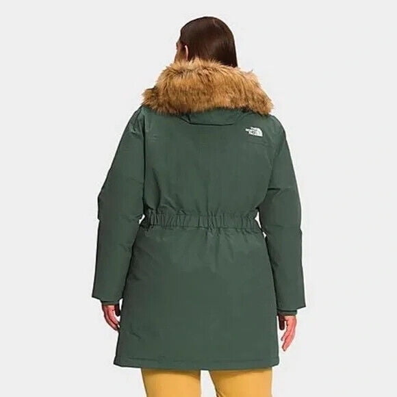 The North Face Arctic NF0A7WMLNYC Parka Jacket Women Thyme Green Full Zip APP456 Plus 2X Green Walmart