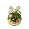thumbnail image 2 of feijiafs Christmas Transparent 3D Ornament Balls with Snowflake Sewing Decor Hanging Clear Baubles for Xmas Tree Decorations Holiday Party Home Indoor Decorative Pendant, 2 of 4