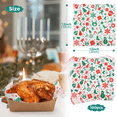 thumbnail image 5 of Monebena Waxed Deli Paper Sheets 100 Pcs, Merry Christmas Food Basket Liners for Sandwiches Fries 12 * 12 Inch,X'mas Burgers Deli Wrap Wax Paper Sheets Snowflakes Santa M01, 5 of 6