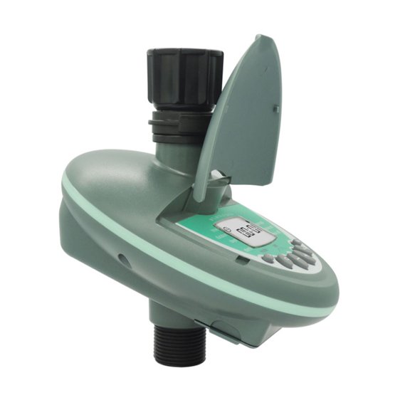 Eigraketly Temporizador de aspersor con pantalla grande, herramientas electrónicas de jardín, controlador de riego para ahorro de agua al aire Jardín y Patio