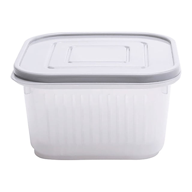 Harpily 50% Off Clear! Closure Bags Food Storage Container With Cover Sealed Compartment Dripping Transparent Kitchen Supplies