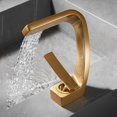 thumbnail image 5 of (Oro) Grifo de lavabo de baño de un solo orificio, Grifo monomando de agua fría y caliente de un solo mango, Grifo de lavabo de tocador de lavabo, 5 of 5