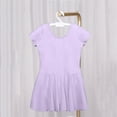 thumbnail image 2 of LLYwey Tea Party Dresses for Girls, Plus Size Long Dresses for Girls Summer Crew Neck Short Sleeve Pocket Casual Sundress, By-8, Purples, 3T, 2 of 8