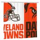 thumbnail image 1 of Cle_Browns Cortina de ducha impermeable de secado rápido para baño, cortina de ducha con ganchos, decoración de fútbol americano, juego de cortinas de ducha para baño de plástico, 72 x 72 pulgadas, 1 of 8