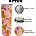 thumbnail image 4 of Golden Retriever Gifts for Women Cute Dog Tumbler Coffee Cup for Women Golden Retriever Travel Mug 20 Oz Stainless Steel Insulated Water Bottle With Lid and Straw, 4 of 6