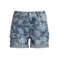 thumbnail image 3 of Time and Tru Women's Mid Rise Cuffed 4" Denim Short, 3 of 5