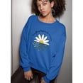 thumbnail image 2 of For A Reason Daisy Sweatshirt Women -Image by Shutterstock, Female Medium, 2 of 4